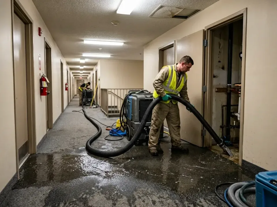 multi-unit-apartment-hallway-f-005 — frequently asked questions, Emergency Burst Pipe Water Extraction & Removal in Carlsbad…